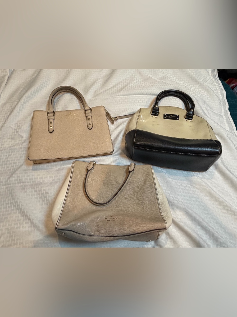 Rehab 56: KATE SPADE NEW YORK HANDBAG LOT OF 3 – Leather Satchels Rehab Project